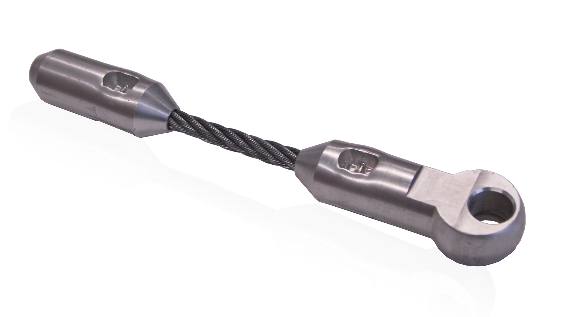 Joustopää Ø9–15 mm lasikuitusauvalle, joustava ja kestävä osa kaapelinvetoihin ja sähköasennuksiin, yhteensopiva M12-kierteellä.